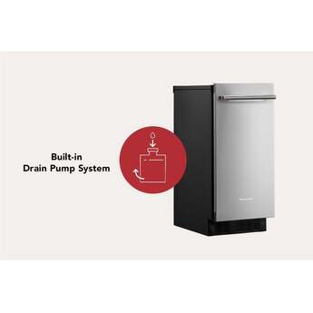 KitchenAid 15 Inch Automatic Clear Ice Maker With 25 Lb Capacity and Built-In Drain Pump: Juniper — thumbnail 4